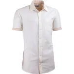 Šampaň košile slim fit kombinovaná Aramgad 40237, Velikost 37/38 (S) 0402/37