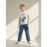 Sinsay - Bavlněná košilka s potiskem PlayStation - bílá - 201HG-00X - 201HG-00X-128