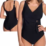 AVA Jednodílné plavky dámské 69 černé plus size 90G