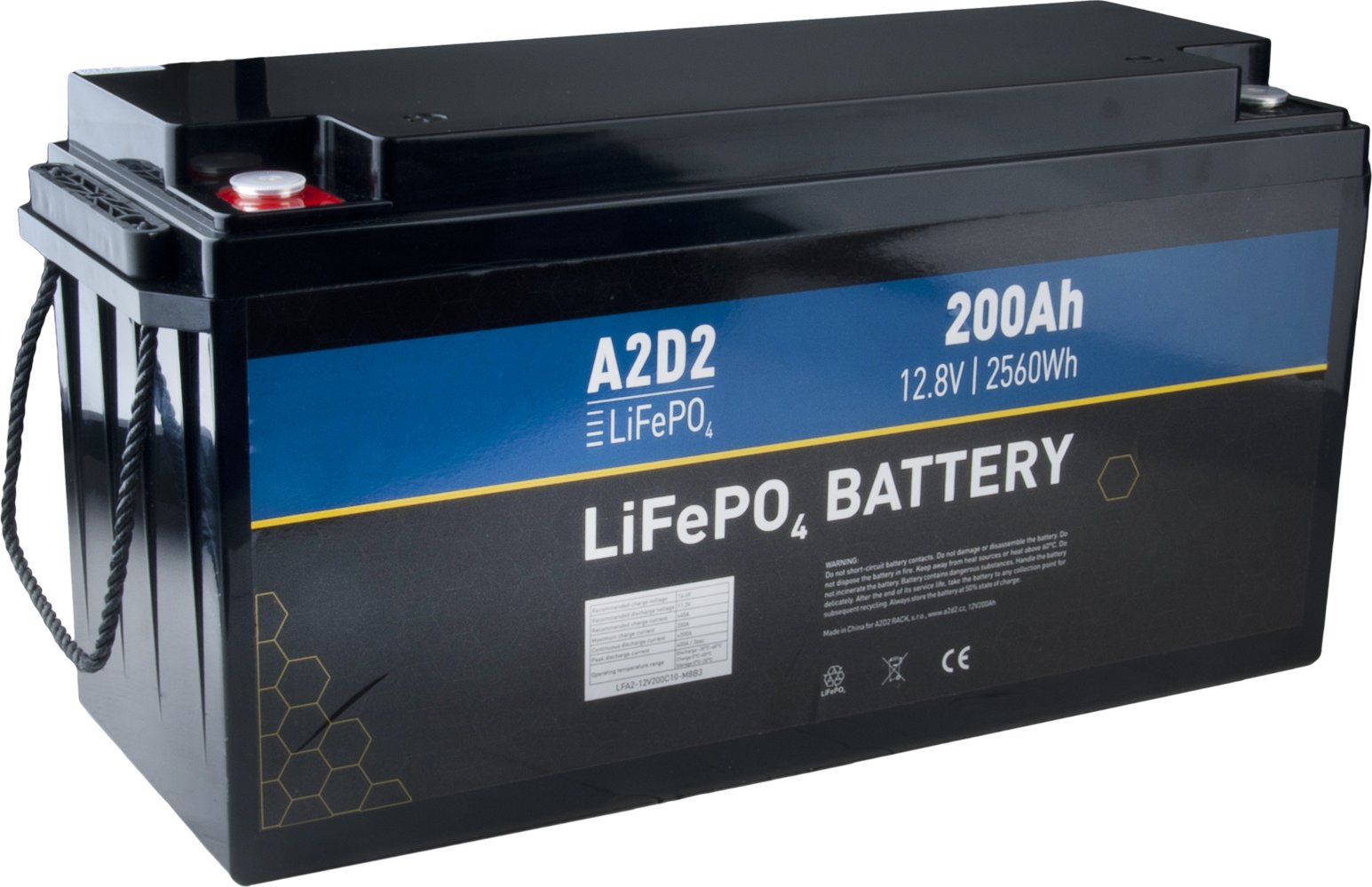 Baterie LiFePO4 200 Ah bluetooth 12,8V
