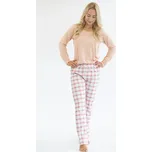 GINA 19157P Pyžamo dlouhé dámské Barva: Lichi-Bílá, Velikost: XXL