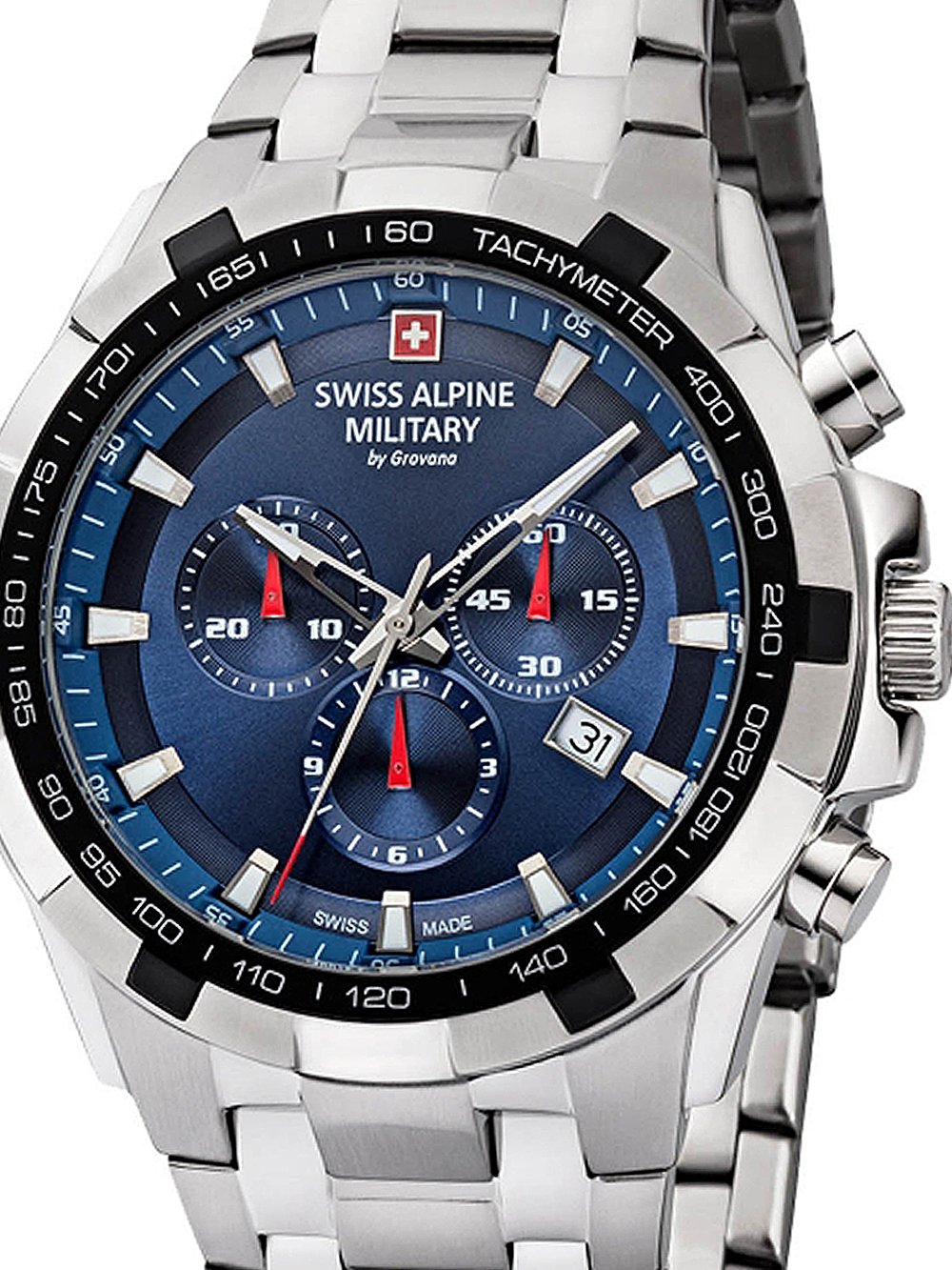Swiss Alpine Military 7043.9235 Star Fighter Saphirglas Chrono 46 mm
