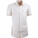 Šampaň košile slim fit kombinovaná Aramgad 40237, Velikost 37/38 (S)