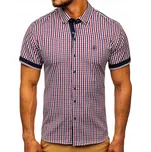 Bolf pánská košile ležérní krátký rukáv slim bavlna velikost S
