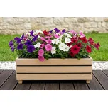 AMADEA Dřevěný designový vyvýšený záhon s nádobou uvnitř, 76x43,6x24cm