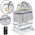 Elektrická kolébka Milly Mally 73 x 87 cm šedá