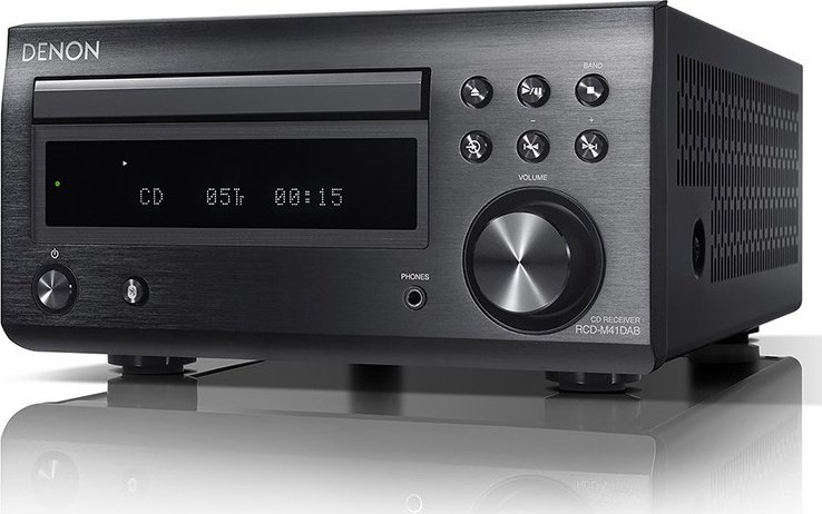 Denon RCD-M41 — mikro CD receiver s Bluetooth, FM/RDS, optický vstup, DENON Černá