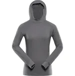 Dámská rychleschnoucí mikina s kapucí ALPINE PRO IZARA velikost XXL smoked pearl