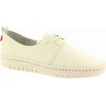 LOOKE Dámské krémové kožené polobotky L1442-64-245 Velikost 39