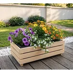 AMADEA Dřevěný designový vyvýšený záhon bez nádoby uvnitř, 76x43,6x24cm