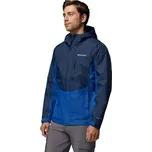 Pánská outdoorová bunda Columbia POURING ADVENTURE III JACKET XL Tmavě modrá, Modrá, Bílá