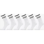 Ponožky Hugo Boss 6-Pack QS Stripe CC Socks White 39-42