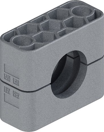 Držák trubky 15mm, hliník, série A, velikost 2, DIN 3015 Parker RAA215X