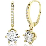 Couple, Třpytivé náušnice Odile, žluté zlato se zirkony, 585-66-3-0310.0Z00.0.00.001.10