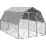 Výběh pro slepice se střechou…