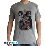 NARUTO SHIPPUDEN - Tshirt "Group" man SS sport grey - basic L