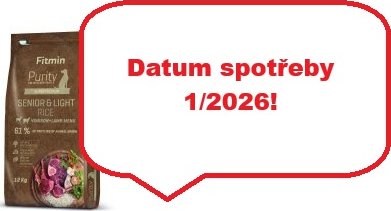 Fitmin Dog Purity Rice Senior&Light Venison&Lamb 12kg
