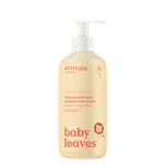 ATTITUDE Dětské tělové mýdlo a šampon (2v1) Baby leaves s vůní hruškové šťávy 473 ml