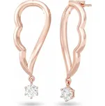 Couple, Originální náušnice Amaré I, růžové zlato se zirkony, 585-66-3-0718.4C00.0.00.001.12