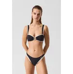 PLAVKY KARL LAGERFELD SIGNATURE CHEEKY BIKINI BOTTOM BLACK
