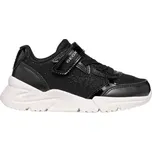 Dívčí volnočasová obuv Geox J LOFTUS 24 Černá, Bílá