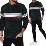 DStreet svetr wx2280 zelený kulatý velikost XL