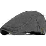 Pánská plochá bavlněná čepice bekovka Cesme Černá