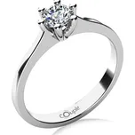 Couple, Oblíbený zásnubní prsten Layla II, bílé zlato a velký zirkon, vel. 52, prům. 16.6 mm, 585-68-1-4093.1B00.0.52.001