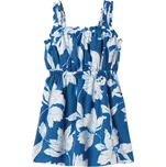 Dívčí šaty GAP SMOCK 5y Modrá, Bílá