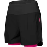 Etape – dámské volné kalhoty CLAUDIA, černá/růžová - XXL