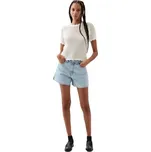 Dámské tričko GAP V-SS CROCHET XS Bílá