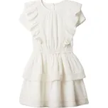 Dívčí šaty GAP SS RUFFLE WOV M Bílá