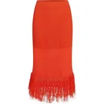 SUKNĚ KARL LAGERFELD CROCHET KNIT SKIRT TANGERINE TANGO