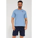 Pánské pyžamo Cornette Sport 2 - bavlna Světle modrá 4XL