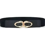 Dámský tenký elastický pásek na šaty Koran Černý