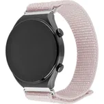 Nylonový řemínek FIXED Nylon Sporty Strap s Quick Release 20mm pro smartwatch, růžově zlatý