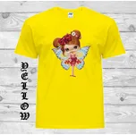 detske-levne-bavlnene-tricko-potisk-vila Barva: Yellow - žlutá, velikost: 128