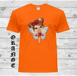 detske-levne-bavlnene-tricko-potisk-vila Barva: Orange - oranžová, velikost: 140