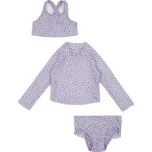 Dívčí plavky GAP RASHGUARD 4y Fialová, Bílá