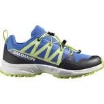 Juniorská outdoorová obuv Salomon OUTSCAPE J 39 Modrá, Světle zelená, Bílá, Černá
