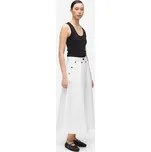 SUKNĚ KARL LAGERFELD POPLIN SKIRT WHITE