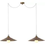 Redo LEA 02-804 + M43AB - Závěsné retro svítidlo se stínidly Ø 43cm (Dvojramenný retro závěsný lustr )