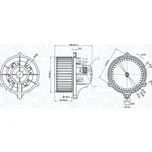 vnitřní ventilátor MAGNETI MARELLI 069412384010