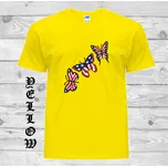 detske-levne-bavlnene-tricko-potisk-usa-motyl Barva: Yellow - žlutá, velikost: 152