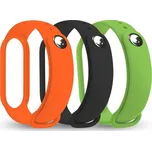 RhinoTech na Xiaomi Mi Band 6 (3 Pack) (RTACC229) černý/zelený/oranžový