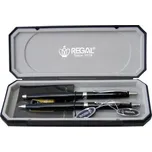 Kuličkové pero + mikrotužka Regal Reef - černé