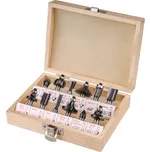 EXTOL frézy tvarové do dřeva s SK plátky, sada 12ks, stopka 8mm, EXTOL CRAFT (44032)