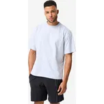 DOMYOS Pánské tričko na posilování volné 2XL MODRÁ|ŠEDÁ