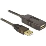 Delock USB 2.0 prodlužovací kabel - aktivní 15m černá (82689)