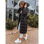 Dámská prošívaná zimní bunda s kapucí MENSI černá FashionStreet TY3093 XL